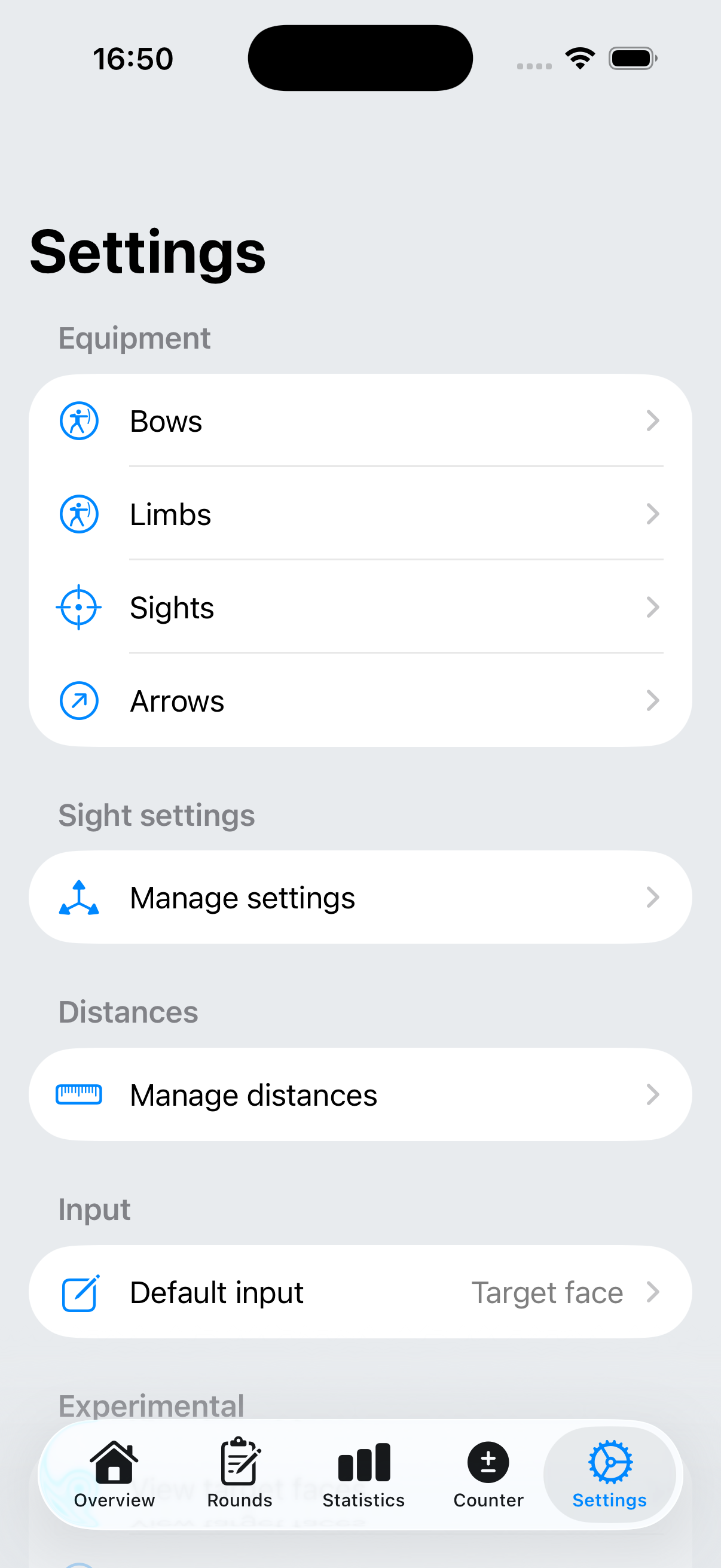 ArrowNotes Settings