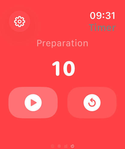 Timer on Apple Watch
